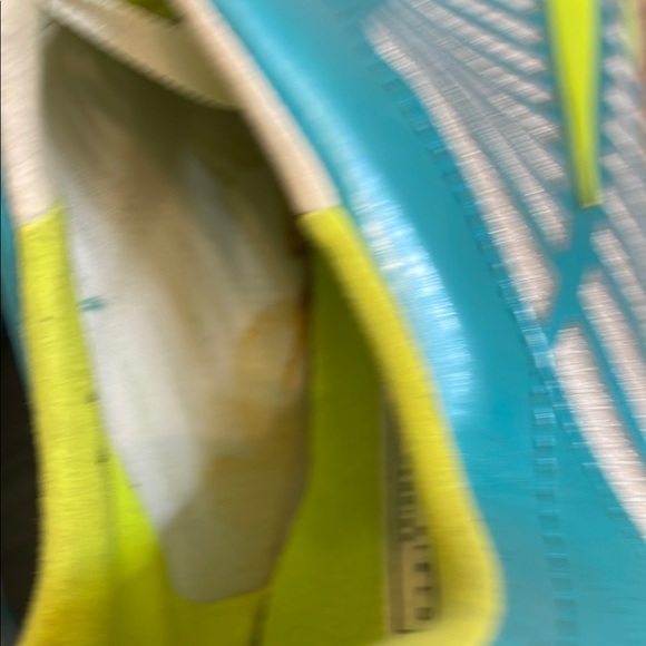NIKE UEG Women’s Size 9 Blue White Green Athletic Shoes Cletes track Field - Picture 6 of 10